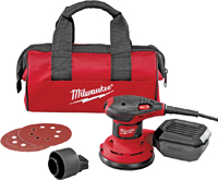 Milwaukee 6034-21 Random Orbit Palm Sander, 120 V, 5 in Pad/Disc