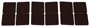 ProSource FE-50218-PS Furniture Pad, Felt Cloth, Brown, 1 x 1 in Dia, 1 in
