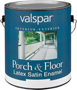Valspar 027.0001500.007 Latex Porch and Floor Paint; Satin; White; 1 gal