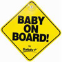 Safety 1st 48918 Safety Sign, Yellow Background, 7-1/2 in L x 5-1/2 in W