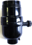 Jandorf 60545 Lamp Socket; 250 V; 250 W; Phenolic Housing Material; Black