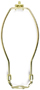 Jandorf 60121 Lamp Harp; 8 in L; Polished Brass Fixture
