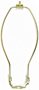 Jandorf 60122 Lamp Harp; 10 in L; Polished Brass Fixture