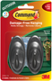Command 17086S-AW Terrace Hook, 3 lb, 2-Hook, Plastic, Slate