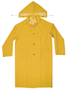 CLC CLIMATE GEAR R105M Protective Coat; M; PVC; Yellow; Detachable Collar;