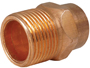 EPC 104 Series 30342 Pipe Adapter, 1 in, Sweat x MNPT, Copper