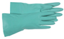 Boss KIT Protective Gloves; L; Gauntlet Cuff; 13 in L; Green; Nitrile