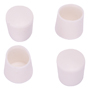 ProSource FE-50611-PS Furniture Leg Tip, Round, Plastic, White, 1/2 in Dia,