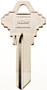 HY-KO 21250SC1 Key Blank, Brass, Nickel, For: Schlage SC1 Keyways