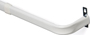 Kenney KN511 Curtain Rod; 1 in Dia; 28 to 48 in L; Steel; White