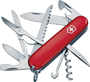 Huntsman 56201 Pocket Knife, 15-In-1 Function, Stainless Steel, Red