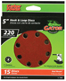 Gator 4140 Sanding Disc, 5 in Dia, 220 Grit, Extra Fine, Aluminum Oxide