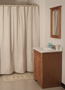 Simple Spaces SD-MCP01-B3L Shower Curtain, Vinyl, Beige, Beige