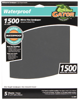 Gator 4470 Sanding Sheet, 9 in L, 11 in W, 1500 Grit, Fine, Silicone Carbide