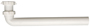 Plumb Pak PP66-9W Drain Tube, 1-1/2 in, 15 in L, Slip Joint, Polypropylene,