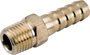 Anderson Metals 757001-0506 Hose Adapter, 5/16 x 3/8 in, Barb x MPT, Brass