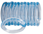 Simple Spaces SD-ORING-C3L Shower Curtain Ring, Plastic, Clear, 1 cm W,