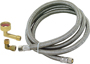 EZ-FLO 41045 Braided Dishwasher Connector Hose, 3/8 in Inlet, Compression