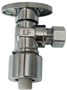 Plumb Pak PP2622POLF Stop Valve; 5/8 x 3/8 in Connection; Compression; Brass