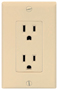 Eaton Wiring Devices C1507V Duplex Receptacle, 2 -Pole, 15 A, 125 V, NEMA: