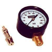 Simmons 1305 Pressure Gauge; 1/4 in Connection; MPT; 2 in Dial; Steel Gauge