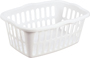 Sterilite 12458012 Laundry Basket; 1.5 bu Capacity; Plastic; White;