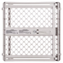 North States Supergate Classic Series 8615 Safety Gate, Plastic, Light Gray,