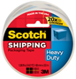 Scotch 3850 Packaging Tape, 54.6 yd L, 1.88 in W, Polypropylene Backing,