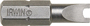 IRWIN 92565 Insert Bit; #6 Drive; Spanner Drive; 1/4 in Shank; Hex Shank; 1