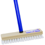 Quickie 208 Deck Scrub Brush, Steel Handle