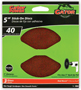 Gator 3003 Sanding Disc, 5 in Dia, 40 Grit, Extra Coarse, Aluminum Oxide