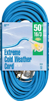 Cord Ext Coldflx 16/3x50ft Blu
