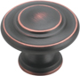 Amerock BP1586ORB Cabinet Knob, 1 in Projection, Zinc, Oil-Rubbed Bronze