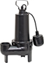 SUPERIOR PUMP 93501 Sewage Pump, 1-Phase, 7.6 A, 120 V, 0.5 hp, 2 in Outlet,