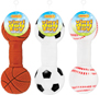 RUFFIN'IT 20050 Sports Ball Dog Toy; L; Dumbbell Toy; Vinyl; Assorted