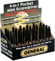 GENERAL 744DB Mini Pocket Screwdriver