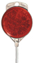 HY-KO DM100R48 Driveway Marker, Aluminum Post, Red Reflector