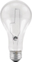 Sylvania 13125 Incandescent Light Bulb, 150 W, A21 Lamp, Medium E26