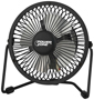 PowerZone CZHV4RSB-BK Mini Fan, 120 VAC, 4 in Dia Blade, 4-Blade, 1-Speed, 1