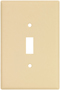 Eaton Wiring Devices 2144V-BOX Oversized Wallplate, 1-Gang, Thermoset, Ivory