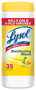 Lysol 1920081145 Disinfecting Wipes, Can, Lemon Lime Blossom, Clear
