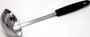 CHEF CRAFT 12960 Durable Soup Ladle, 3.2 oz Volume, Stainless Steel, Black,
