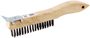 ProSource WB01416S Wire Brush with Scraper, Shoe Handle, Steel Bristle