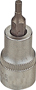 Vulcan 3505012214 Fractional Star Bit Socket, T40 Tip, Chrome