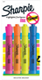 Sharpie 25174 Tank Highlighter; Chisel Lead/Tip; Assorted Lead/Tip