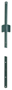 Jackson Wire 14025945 U-Post, 4 ft H, Steel, Green, Plain