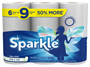 Sparkle 22130 Paper Towel, 696 in L, 11 in W, 2-Ply