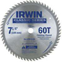 IRWIN 15530ZR Circular Saw Blade; 7-1/4 in Dia; 5/8 in Arbor; 60-Teeth;