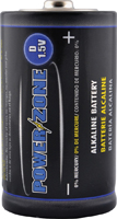 PowerZone LR20-2P-DB Battery, 1.5 V Battery, D Battery, Alkaline, Manganese