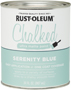 RUST-OLEUM Chalked 285139 Chalked Paint, Ultra Matte, Serenity Blue, 30 oz,